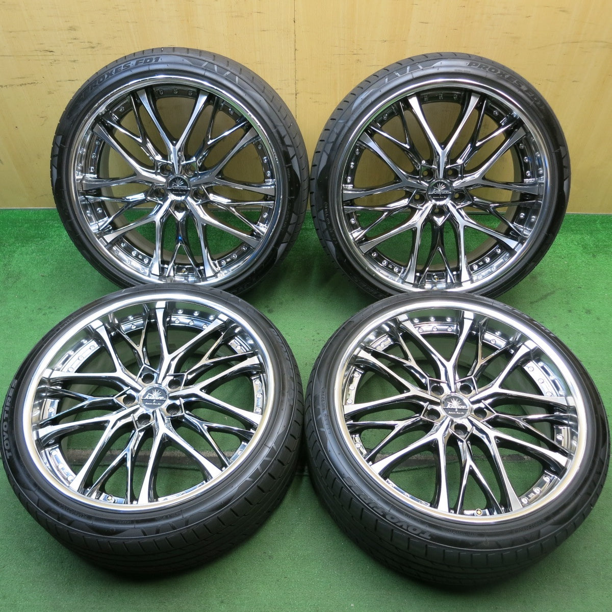 バリ溝!24年!キレイ!9.5分★kranze WEAVAL 245/35R21 トーヨー プロクセス FD1 21インチ クレンツェ ウィーバル PCD114.3/5H★5091406HAノ