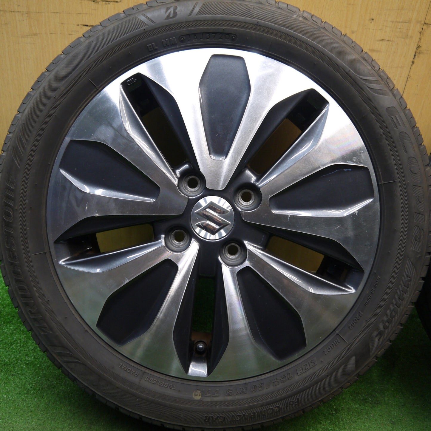 4本価格★スズキ ソリオ 純正 165/60R15 ブリヂストン エコピア NH100C 15インチ PCD100/4H★5063004Hノ