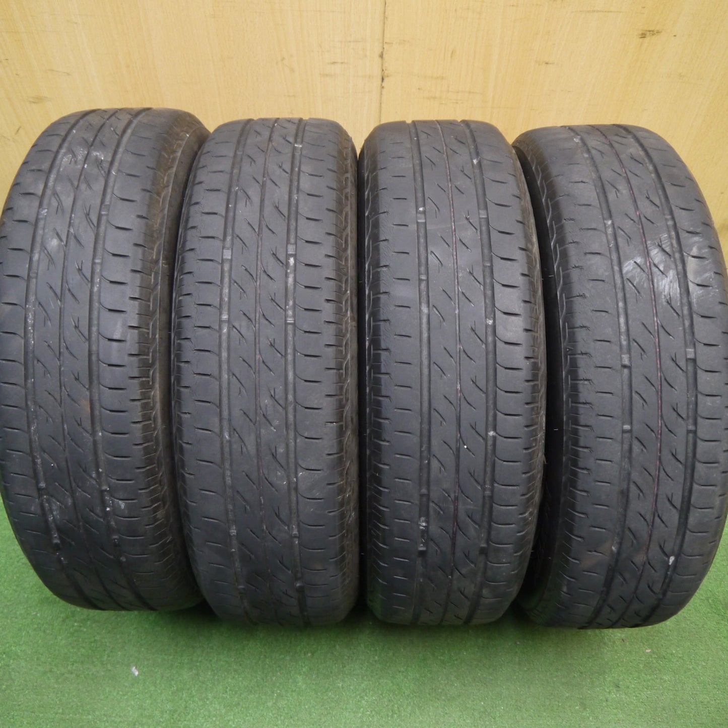 キレイ★スズキ MK32S スペーシア カスタム 純正 155/65R14 ブリヂストン ネクストリー エコピア 14インチ PCD100/4H★6022502Hノ