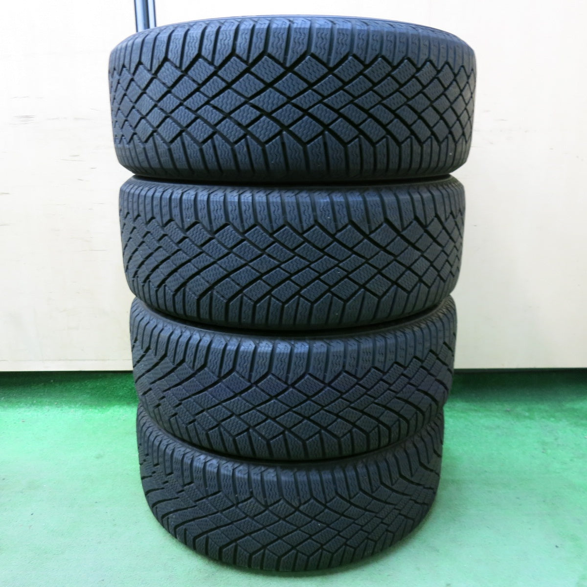 バリ溝!キレイ!9分★ワーゲン 等 MSW 86 O・Z 195/50R16 スタッドレス コンチネンタル バイキングコンタクト7 OZ 16インチ PCD100/5H★5050204SYス