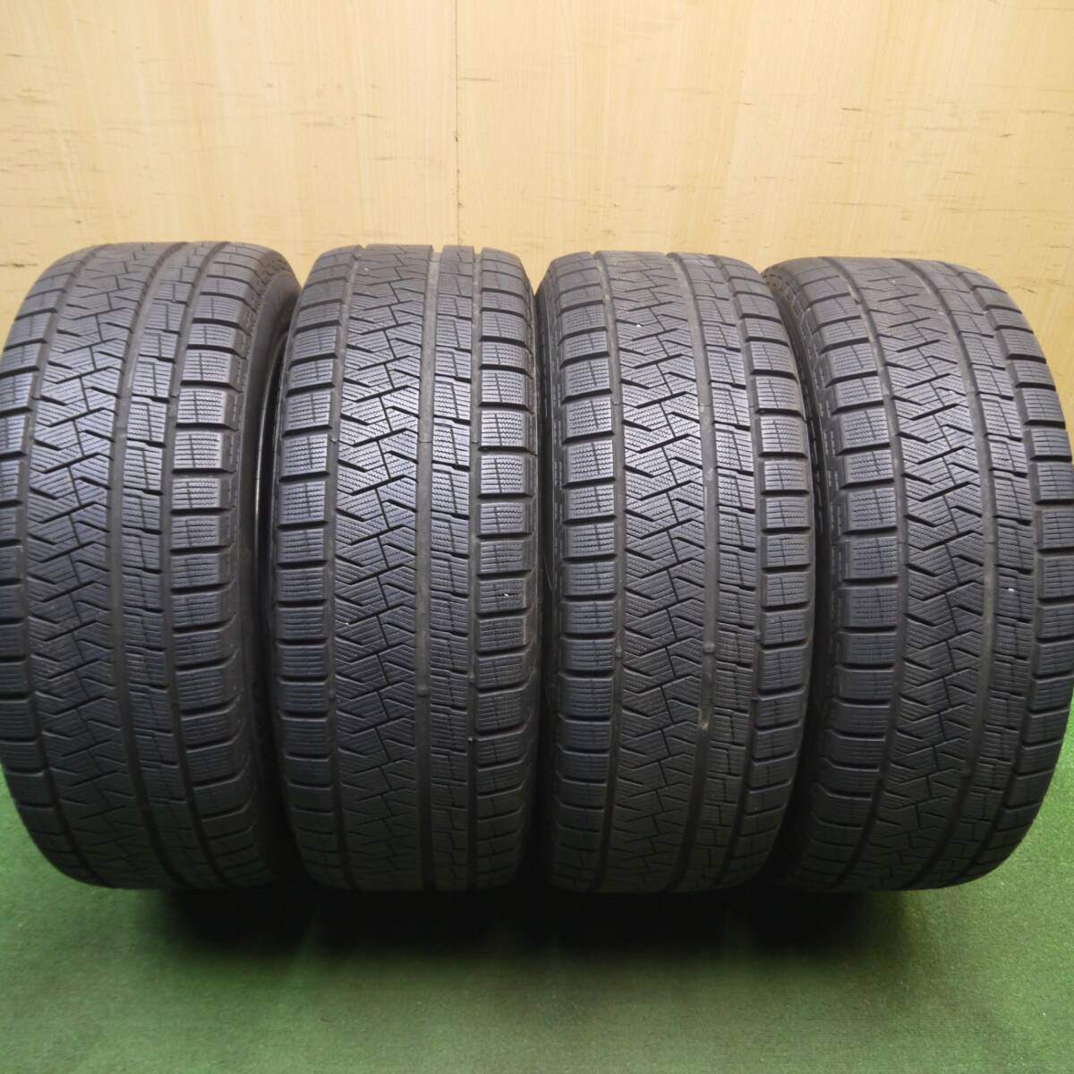 超バリ溝!21年!キレイ!9.5分以上★ベンツ 等 MAK MFF アルジェントFF 245/45R18 スタッドレス ピレリ アイスアシンメトリコ 18インチ PCD112/5H★5022803Hス