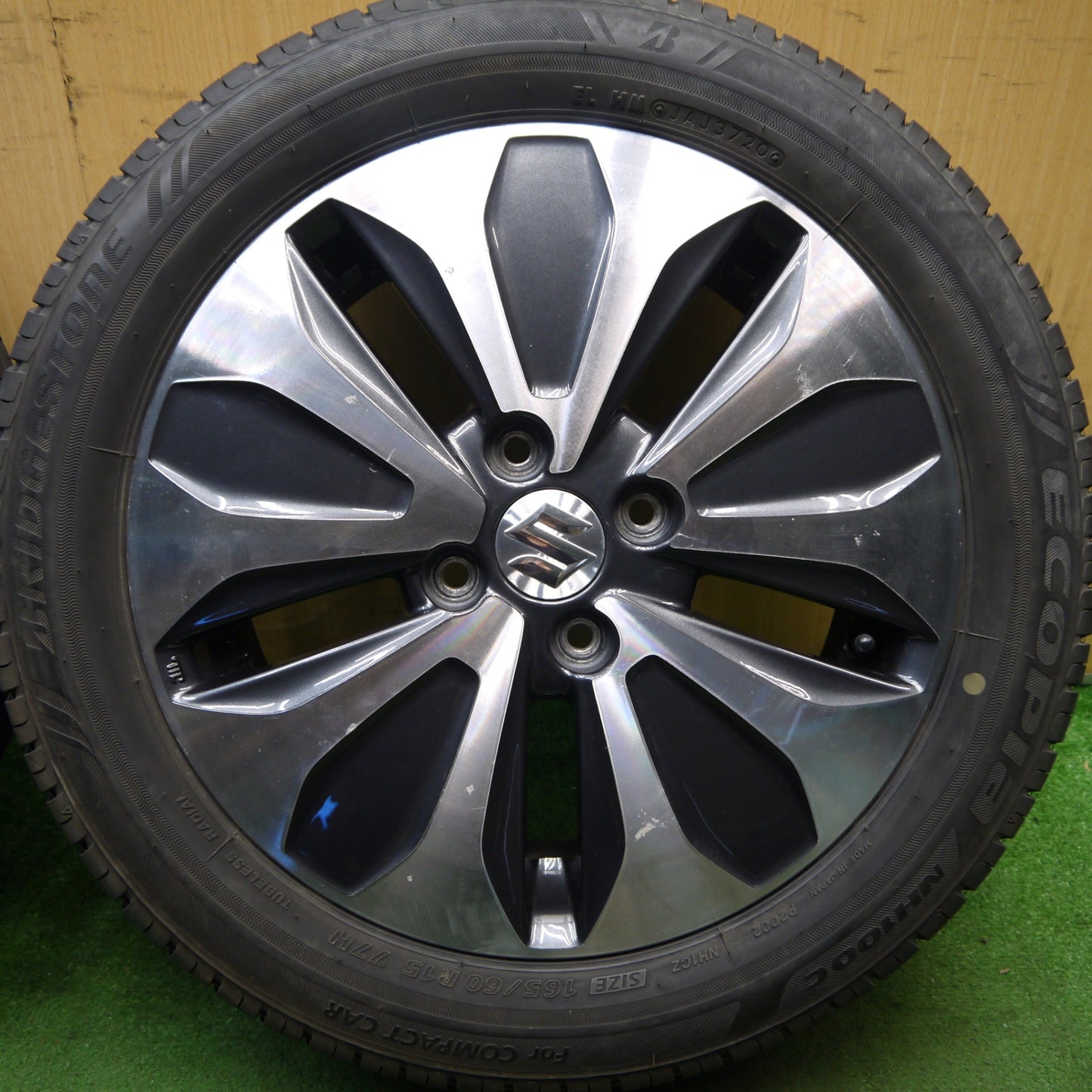 4本価格★スズキ ソリオ 純正 165/60R15 ブリヂストン エコピア NH100C 15インチ PCD100/4H★5063004Hノ