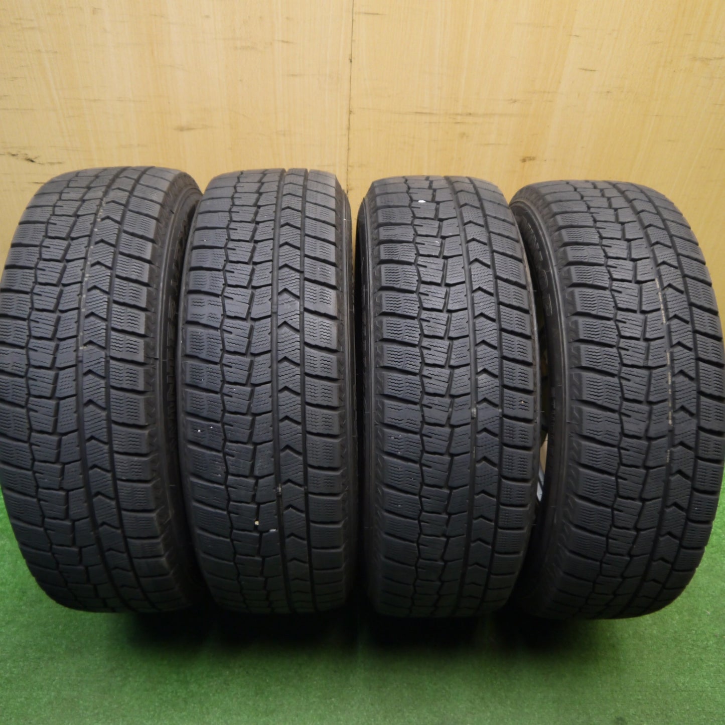 バリ溝!21年!キレイ!8.5分★スタッドレス 195/65R15 ダンロップ ウインターマックス WM02 GMach 15インチ PCD114.3/5H★5120305Hス