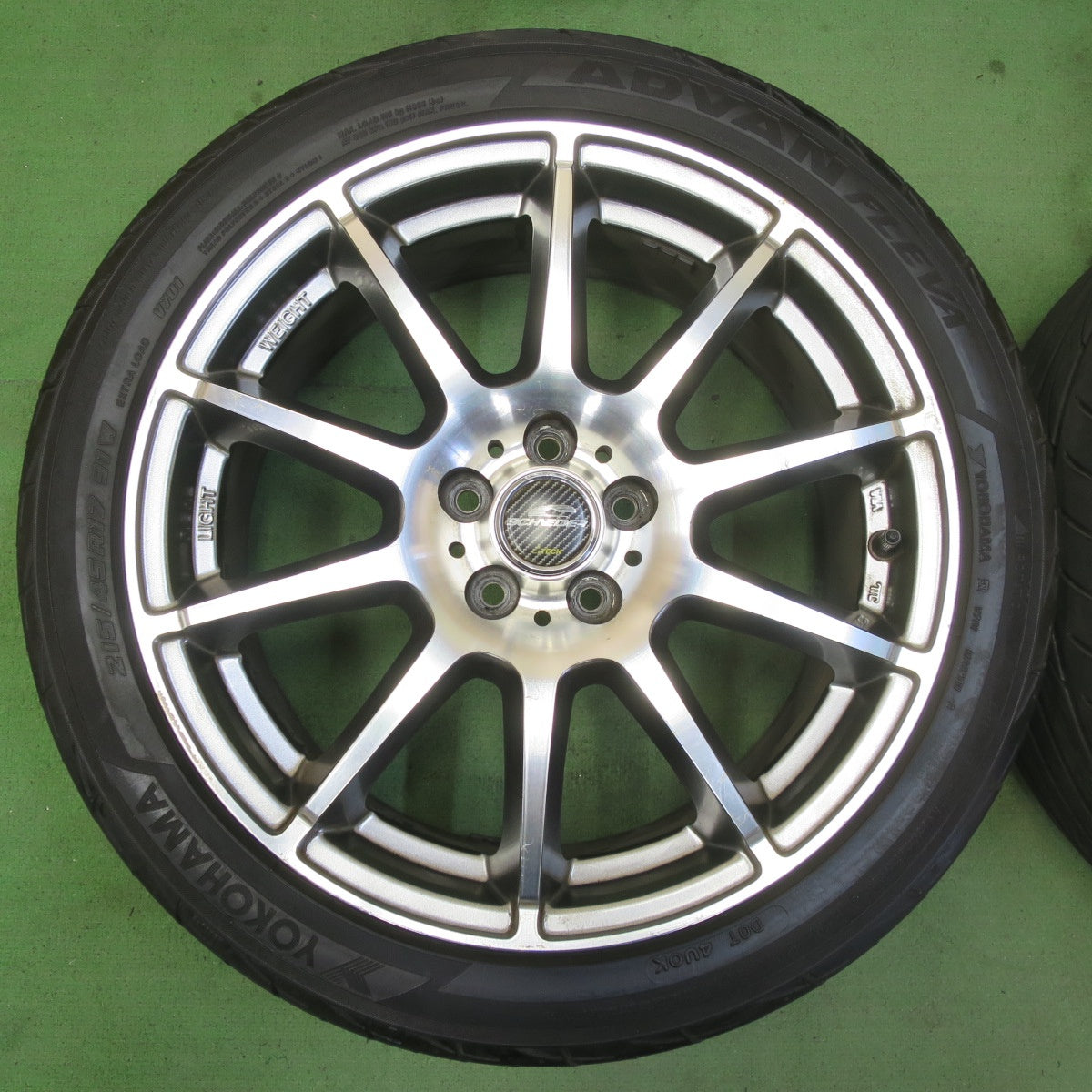 4本価格!22年★86 BRZ 等 215/45R17 ヨコハマ アドバン FLEVA V701 SCHNEIDER シュナイダー 17インチ PCD100/5H★5052002イノ