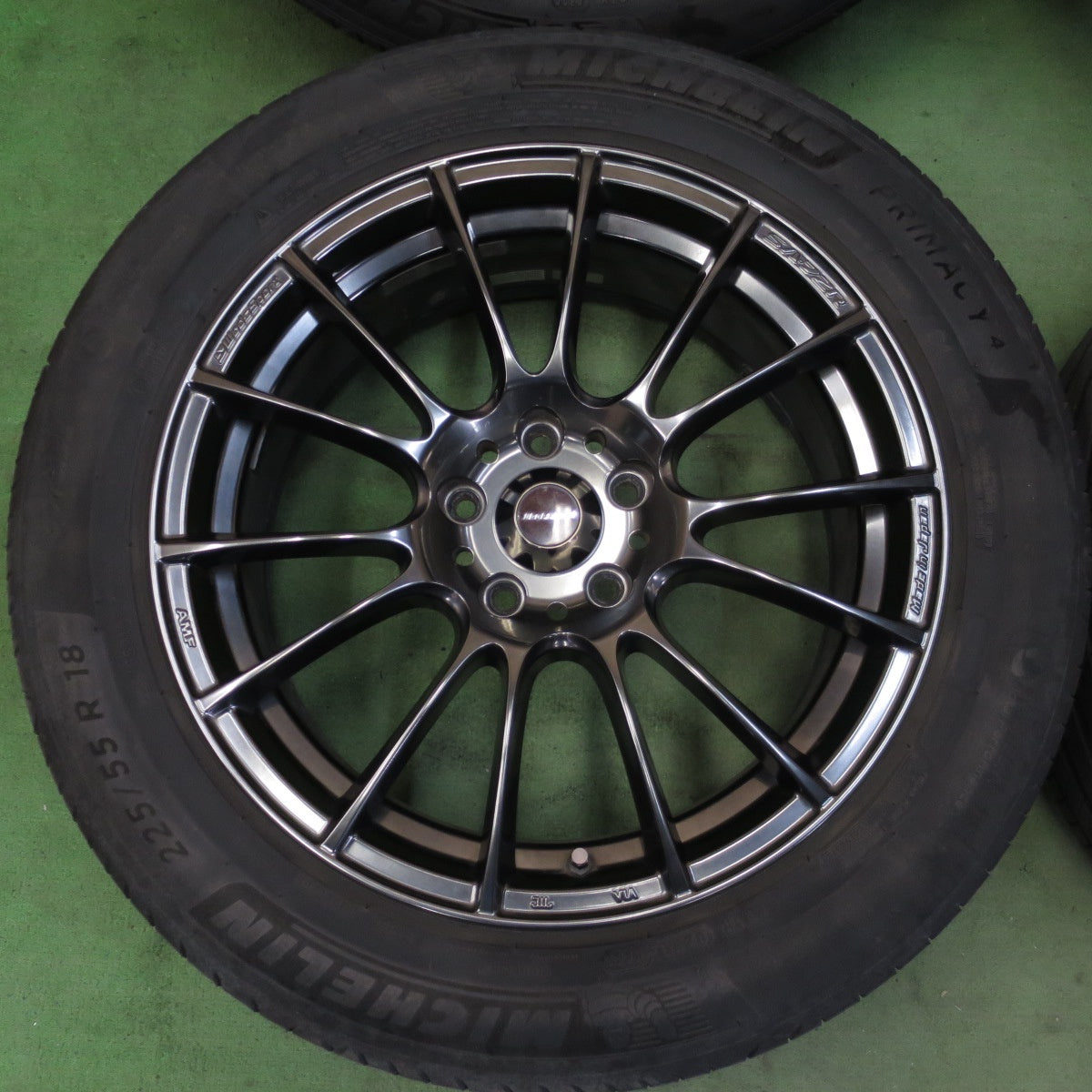 4本価格★wedsSport SA-72R AMF 225/55R18 ミシュラン プライマシー4 18インチ ウェッズスポーツ PCD114.3/5H★5042902AKノ