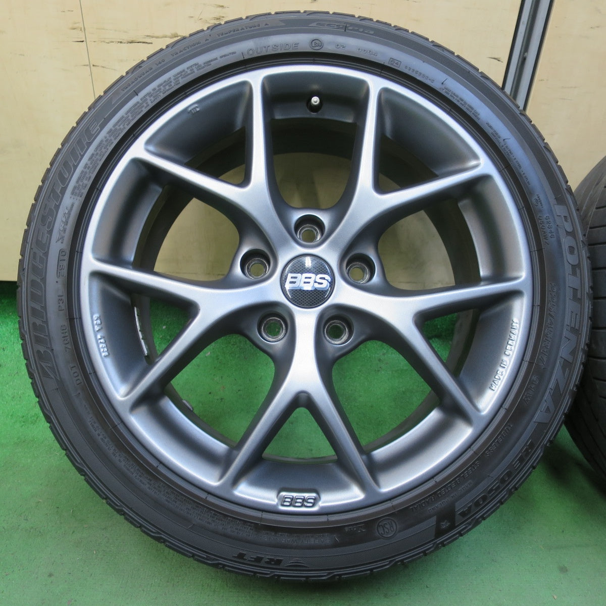 キレイ★BMW 等 BBS SR008 225/45R17 ブリヂストン ポテンザ RE050A 17インチ PCD120/5H★5062501イノ