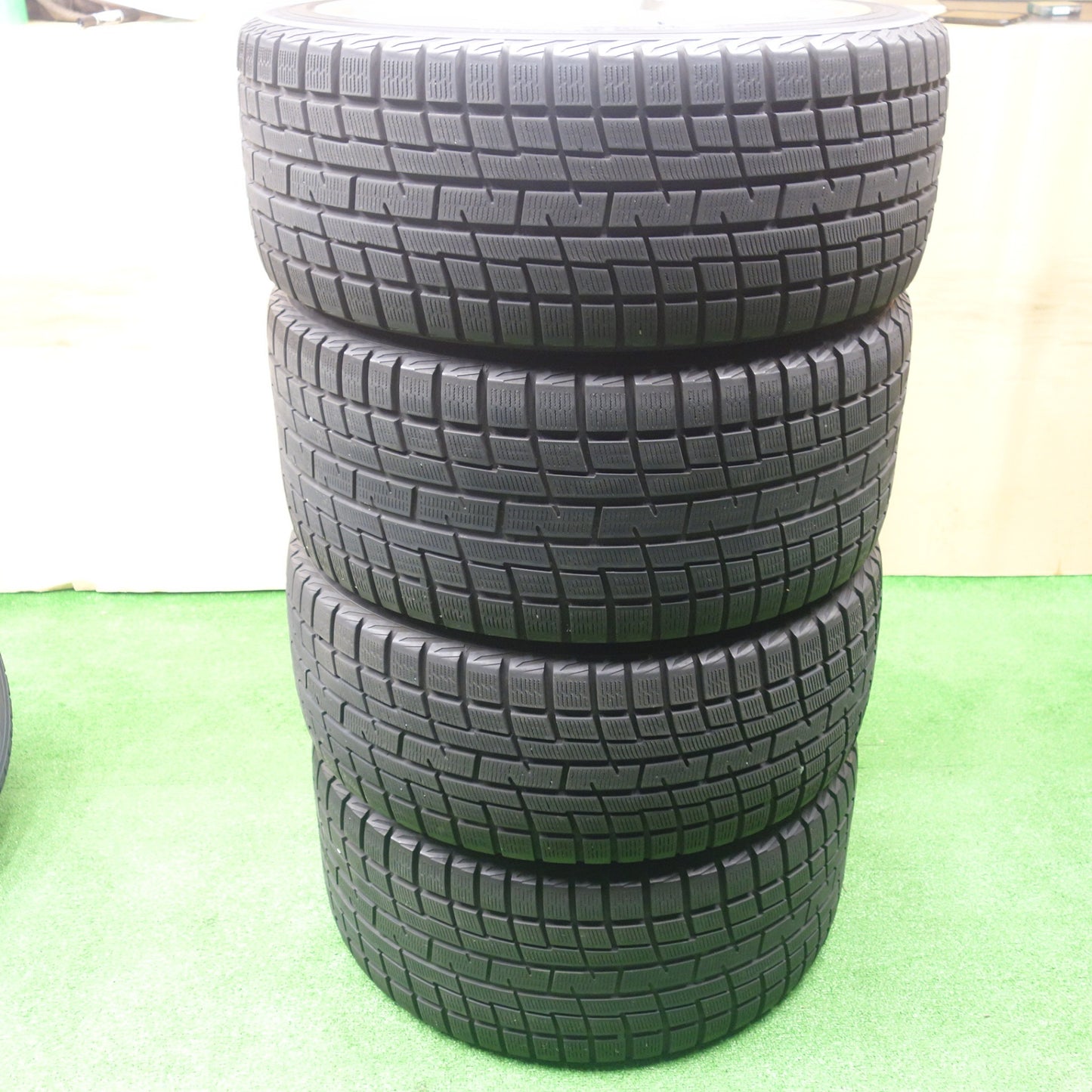 バリ溝!キレイ!9.5分★日産 Z34 フェアレディZ 純正 RAYS製 鍛造 245/40R19 275/35R19 スタッドレス ヨコハマ アイスガード iG30 19インチ PCD114.3/5H★5122201KTス