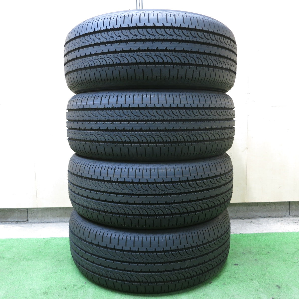 デリカd5新車外しGEOLANDAR G055E 225/55R18 4本セット 2023年製 新車外し品】ヨコハマ ジオランダー SUV G055E 225