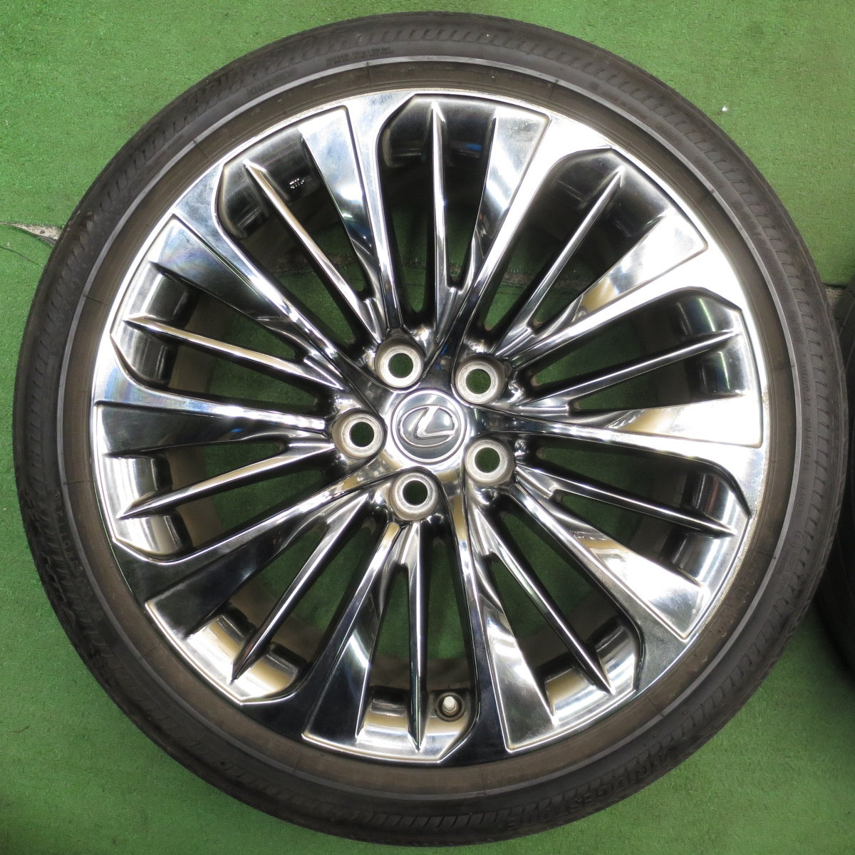 センサー付!バリ溝!24年!9分★レクサス LS オプション 純正 245/45R20 ブリヂストン トランザ T005 RFT 20インチ PCD120/5H★5060701NJノ