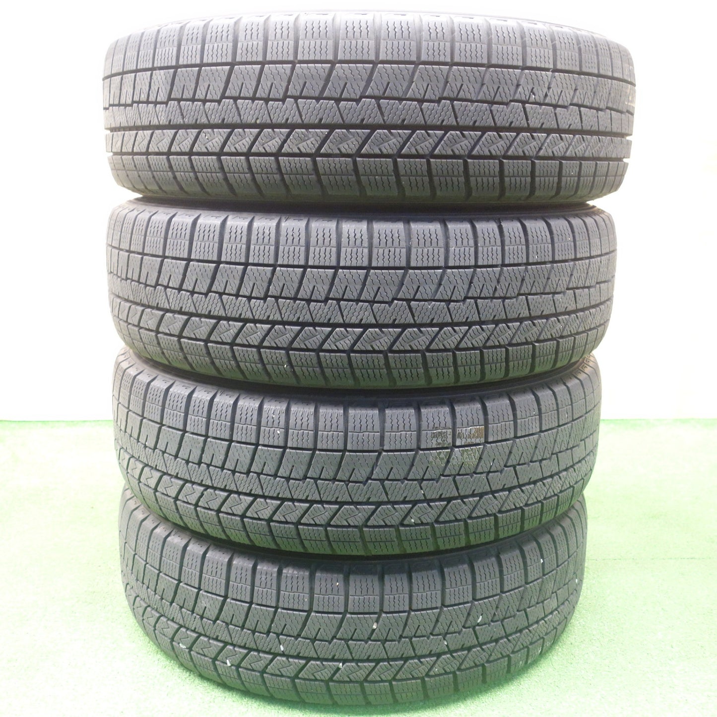 バリ溝!9分★ダイハツ ムーヴ キャンバス 純正 スチール 155/65R14 スタッドレス ダンロップ ウインターマックス 03 14インチ PCD100/4H★6020203KTス