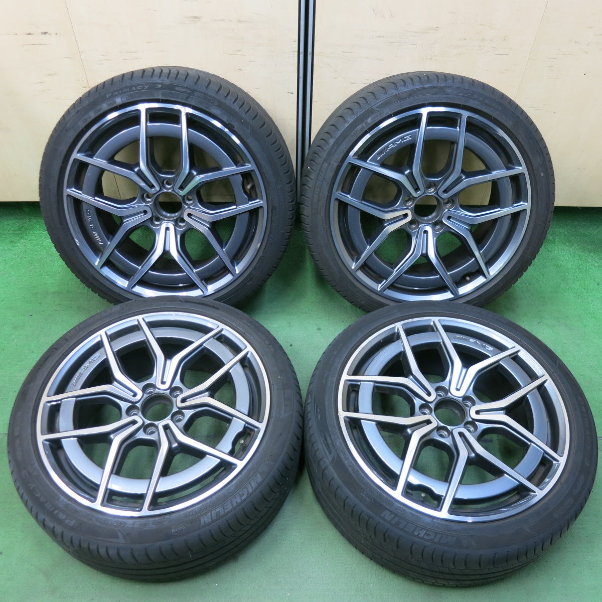 4本価格!22年★ベンツ Eクラス W213 純正 AMG 245/40R19 275/35R19 ミシュラン プライマシー3 19インチ PCD112/5H★5061308SYノ