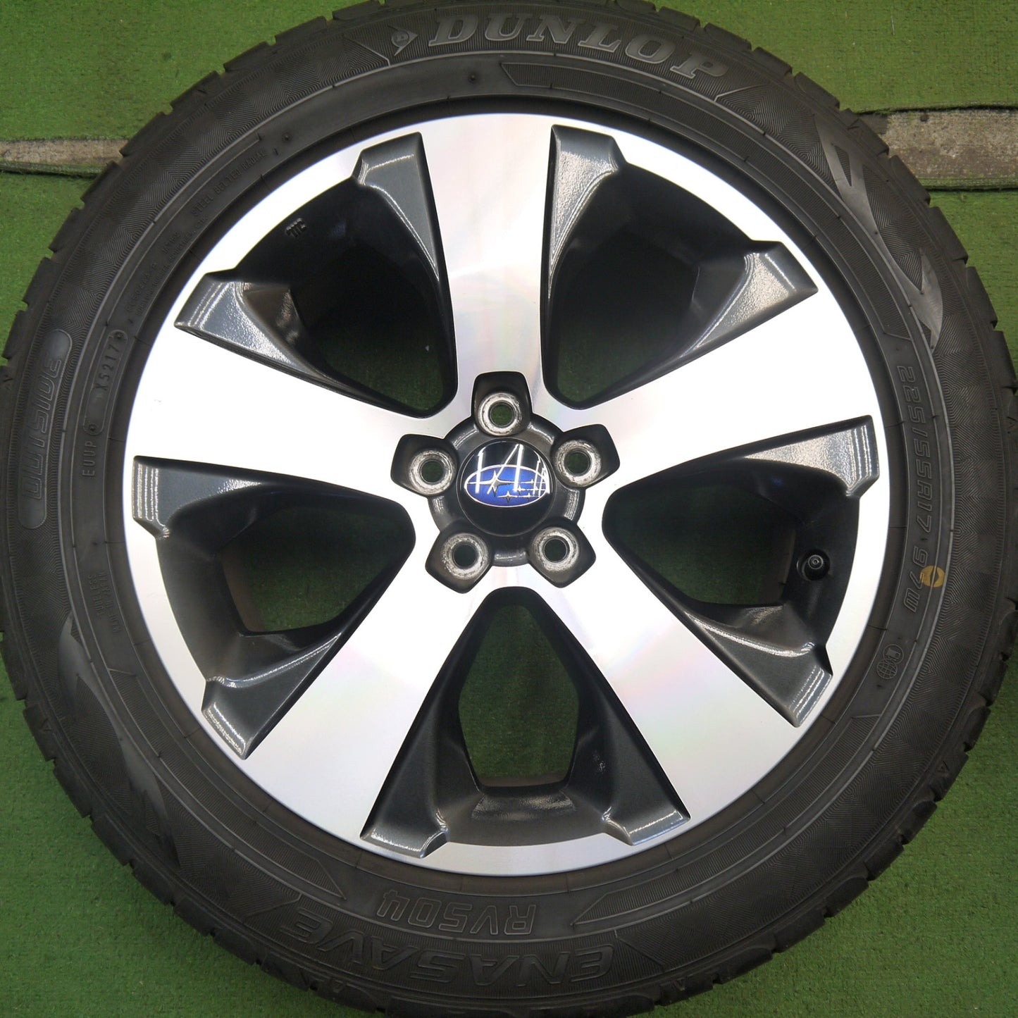 キレイ★スバル XV 純正 225/55R17 ヨコハマ ブルーアース E70 E70JZ ダンロップ エナセーブ RV504 17インチ PCD100/5H★5061305Hノ