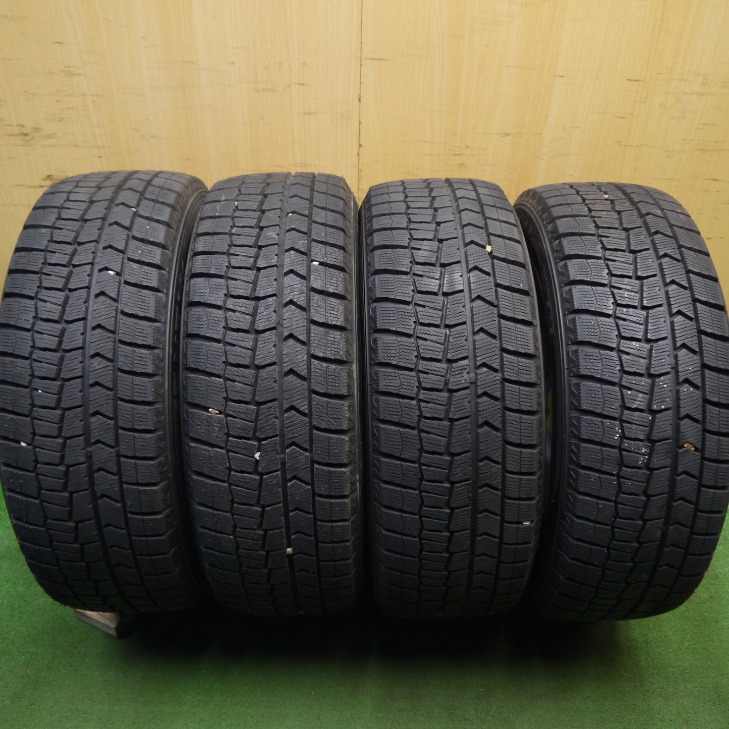 超バリ溝!22年!キレイ!ほぼ10分★ホンダ ヴェゼル 純正 215/55R17 スタッドレス ダンロップ ウインターマックス WM02 17インチ PCD114.3/5H★5041402Hス