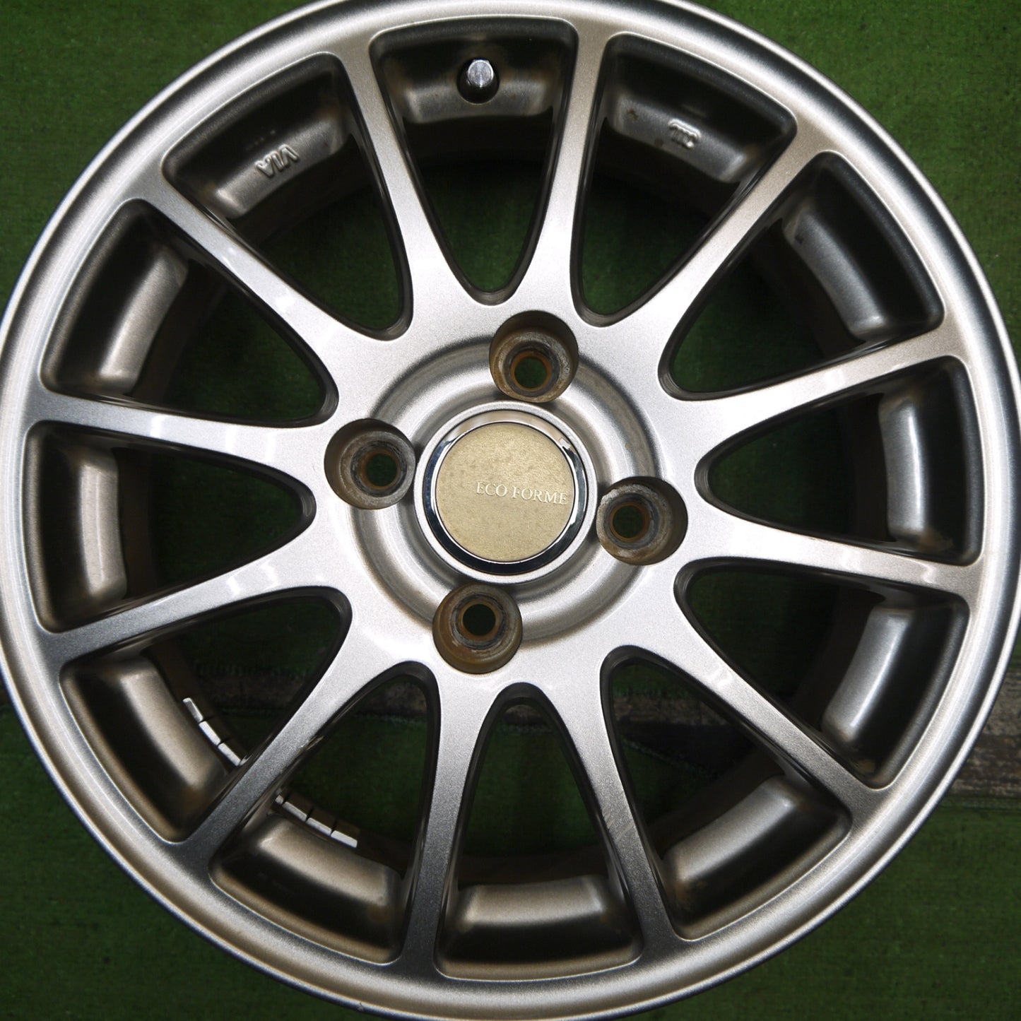 4本価格★ECO FORME SE-12 エコフォルム 14インチ ホイール 14×5.5J PCD100/4H★5063006Hホ