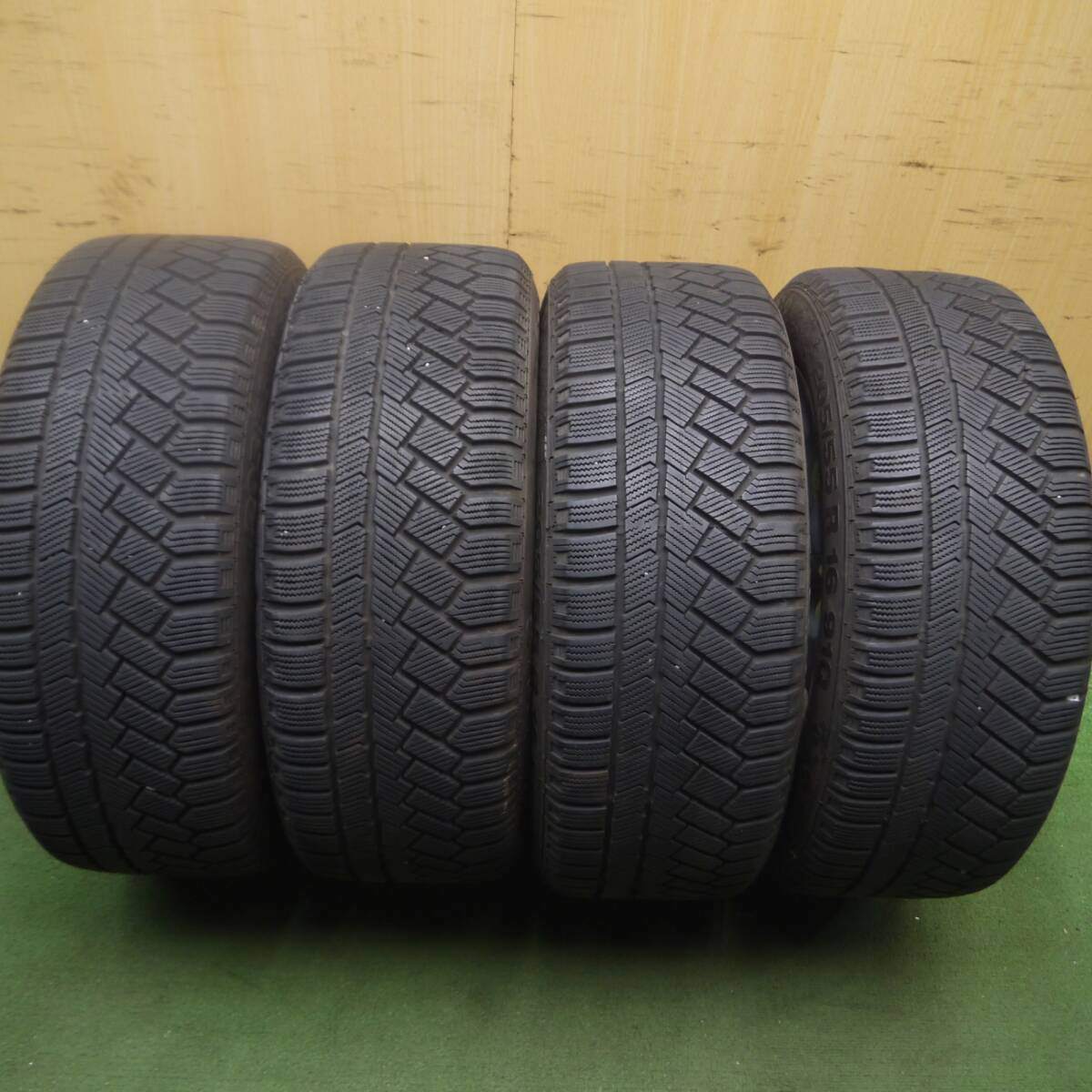 バリ溝 8.5分★ベンツ等 EuroForsch スタッドレス 205/55R16 コンチネンタル バイキング コンタクト3 PCD112/5H★4052411Hス