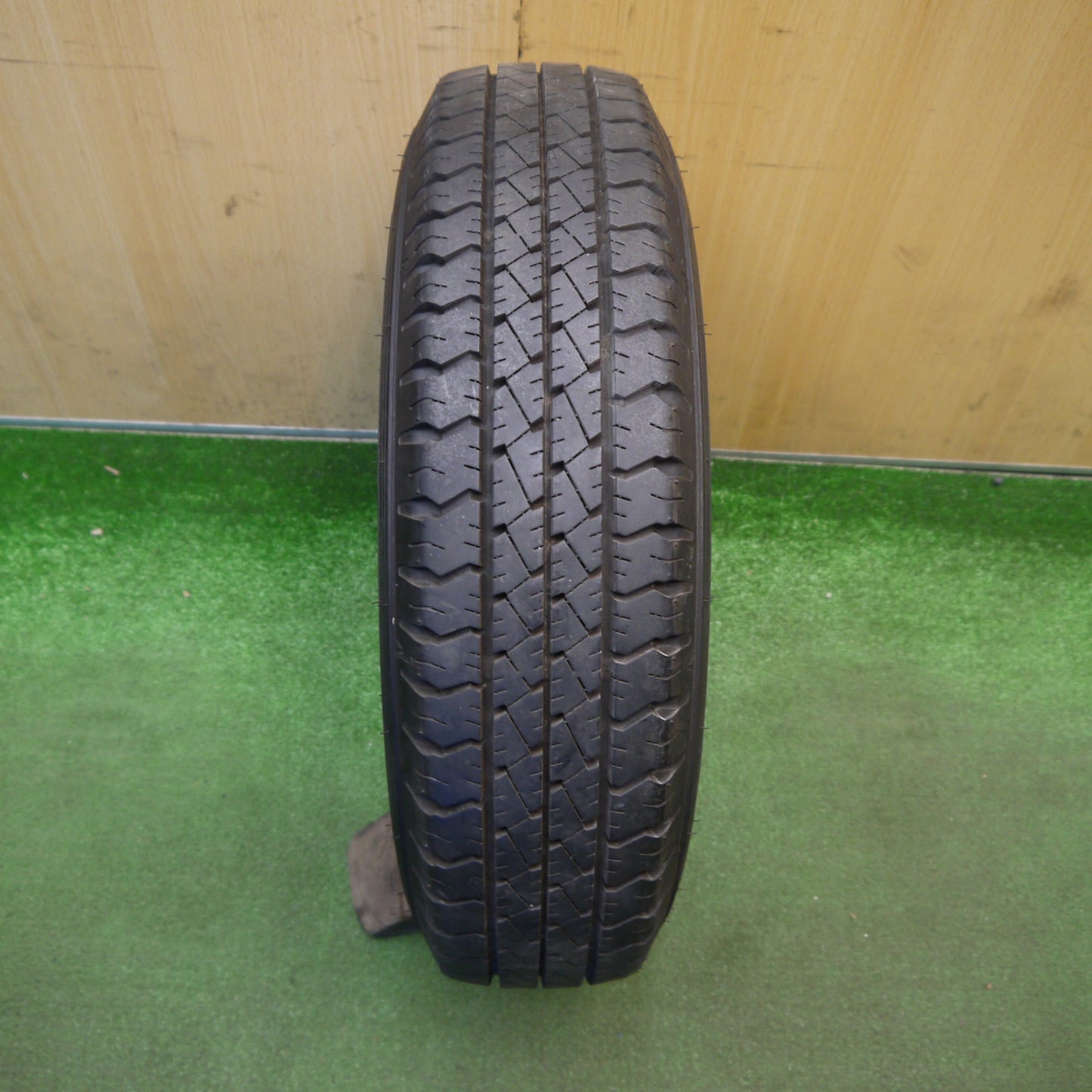 バリ溝!24年!キレイ!9.5分!1本★155/80R14 88/86N グッドイヤー CARGO PRO スチール ホイール カーゴ プロ 14インチ PCD100/4H★6032405Hノ