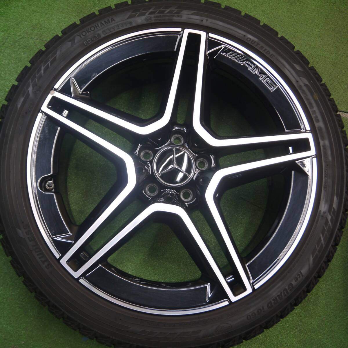 バリ溝!キレイ!8.5分★ベンツ W257 CLSクラス 純正 AMG 245/40R19 スタッドレス ヨコハマ アイスガード iG60 19インチ PCD112/5H★5021906Hス