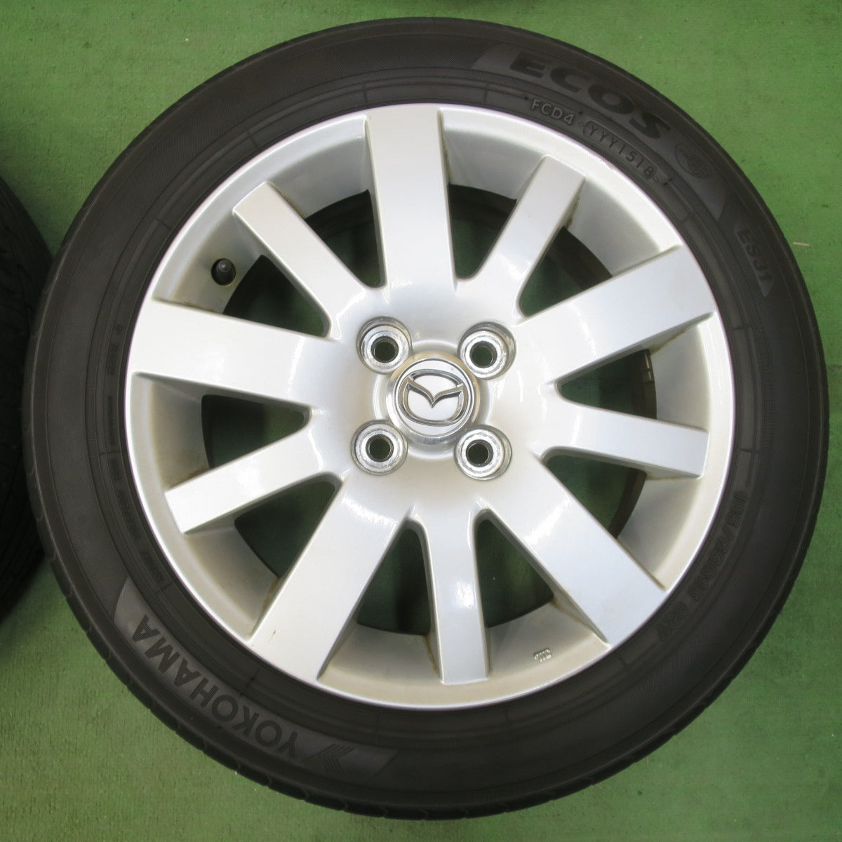 4本価格★マツダ ベリーサ 純正 185/55R15 ヨコハマ エコス ES31 15インチ PCD100/4H★5042604イノ
