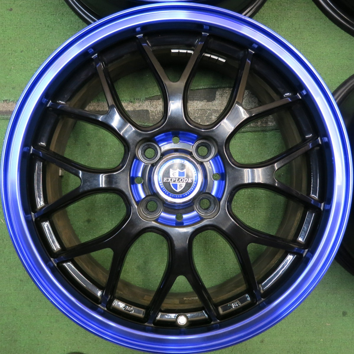 キレイ★EXPLODE RBM 16インチ ホイール エクスプラウド 16×6J PCD100/4H★5081512HAホ