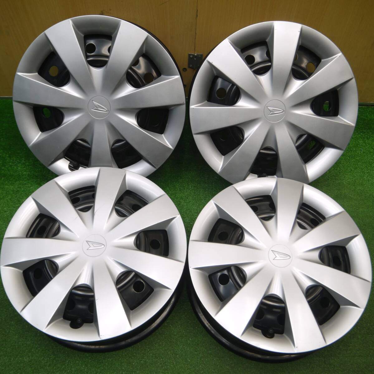 4本価格★ダイハツ ミライース 純正 スチール ホイール 14インチ キャップ カバー 付き 14×4.5J PCD100/4H★4112007Hホ