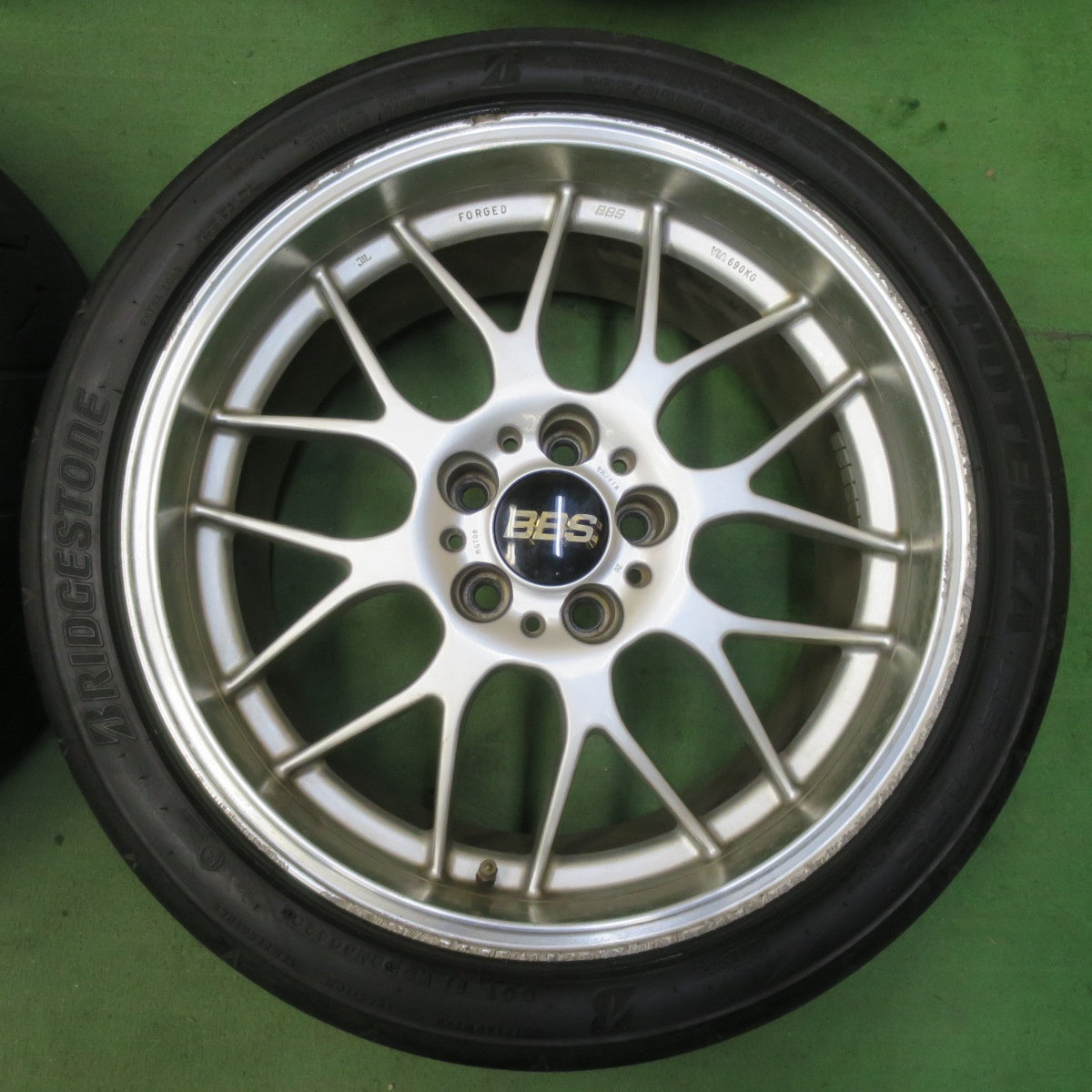 4本価格★BBS RG708 鍛造 265/35R18 ブリヂストン ポテンザ RE-71R 18インチ PCD114.3/5H★5061301イノ
