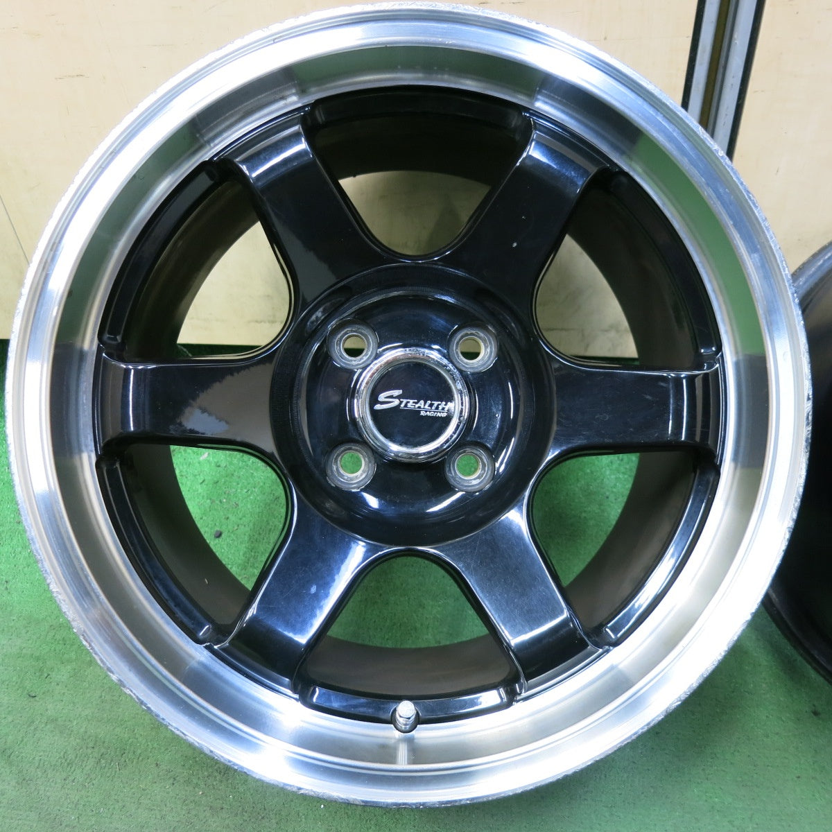 4本価格★STEALTH RACING ステルスレーシング 15インチ ホイール 15×8JJ PCD100/4H★5072304SYホ