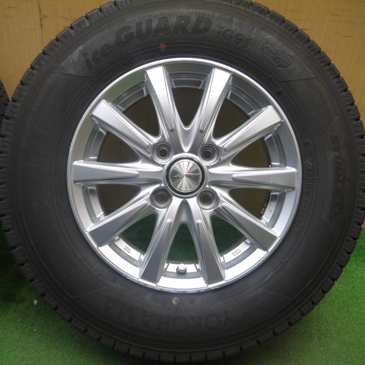 バリ溝!21年!9.5分以上★スタッドレス 165/80R13 90/88N ヨコハマ アイスガード iG91 JOKER ジョーカー 13インチ PCD100/4H★5021703Hス