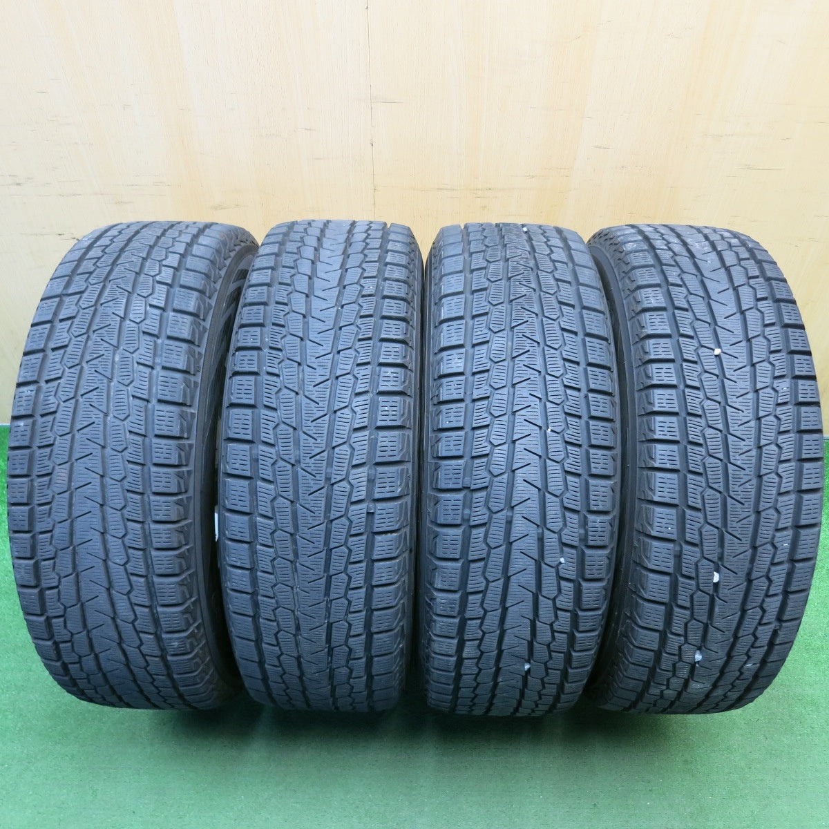 バリ溝!キレイ!9.5分★スタッドレス 225/65R17 ヨコハマ アイスガード G075 JENEIGE 社外 アルミ 17インチ PCD114.3/5H★6040508HAス