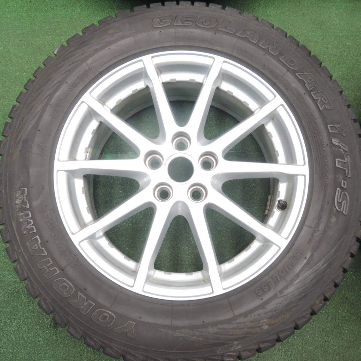バリ溝!9.5分★スタッドレス ランドローバー イヴォーグ 純正 ATS 225/65R17 ヨコハマ ジオランダー i/T-S 108/5★4030207HAス