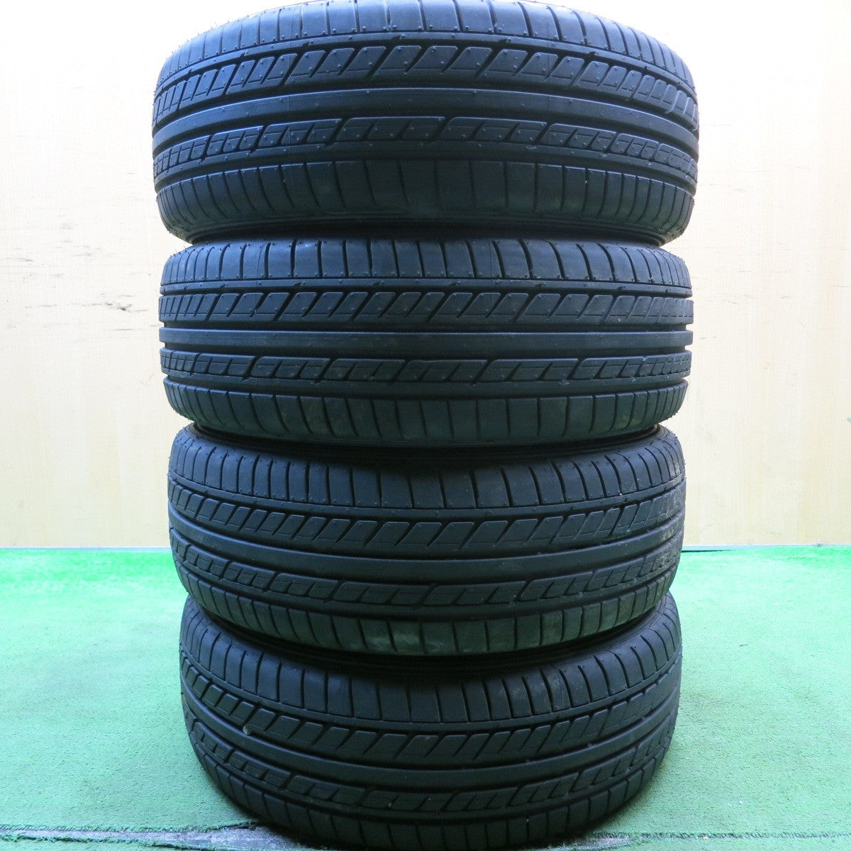 バリ溝!23年!9.5分★日産 K12 マーチ 12SR 純正 ENKEI 185/55R15 グッドイヤー イーグル LS EXE 15インチ PCD100/4H★5061302HAノ