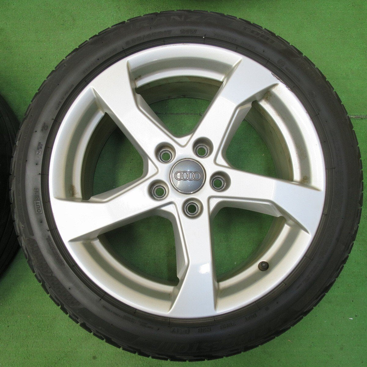 4本価格★アウディ A3 スポーツバック 純正 225/45R17 ブリヂストン トランザ T005 T001 17インチ PCD112/5H★4111605イノ