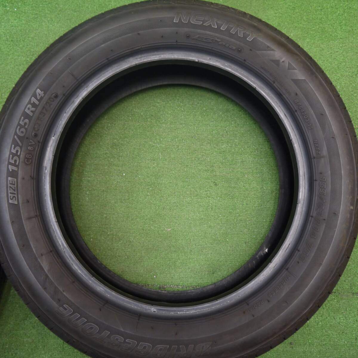 4本★155/65R14 ブリヂストン ネクストリー エコピア 14インチ ワゴンR ラパン スペーシア タント デイズ等★5031402Hノタ