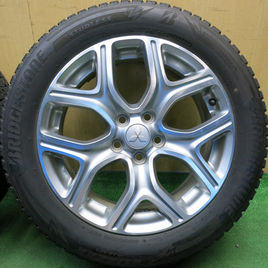 キレイ◎三菱 アウトランダー PHEV 純正 225/55R18 スタッドレス ブリヂストン ブリザック DM-V3 18インチ PCD114.3/5H◎6100302HAス