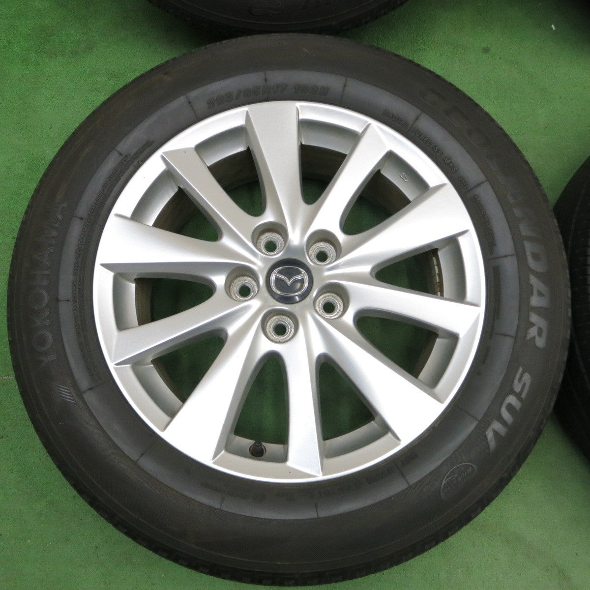 4本価格★マツダ CX-5 純正 225/65R17 ヨコハマ ジオランダー SUV 17インチ PCD114.3/5H★5042202ナノ