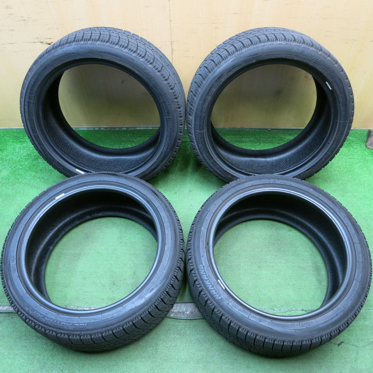 バリ溝!24年!9.5分★スタッドレス 245/40R18 ナンカン アイスアクティバ AW-1 タイヤ 18インチ レクサス GS GR カローラ スカイライン GTR 等★5060702HAスタ