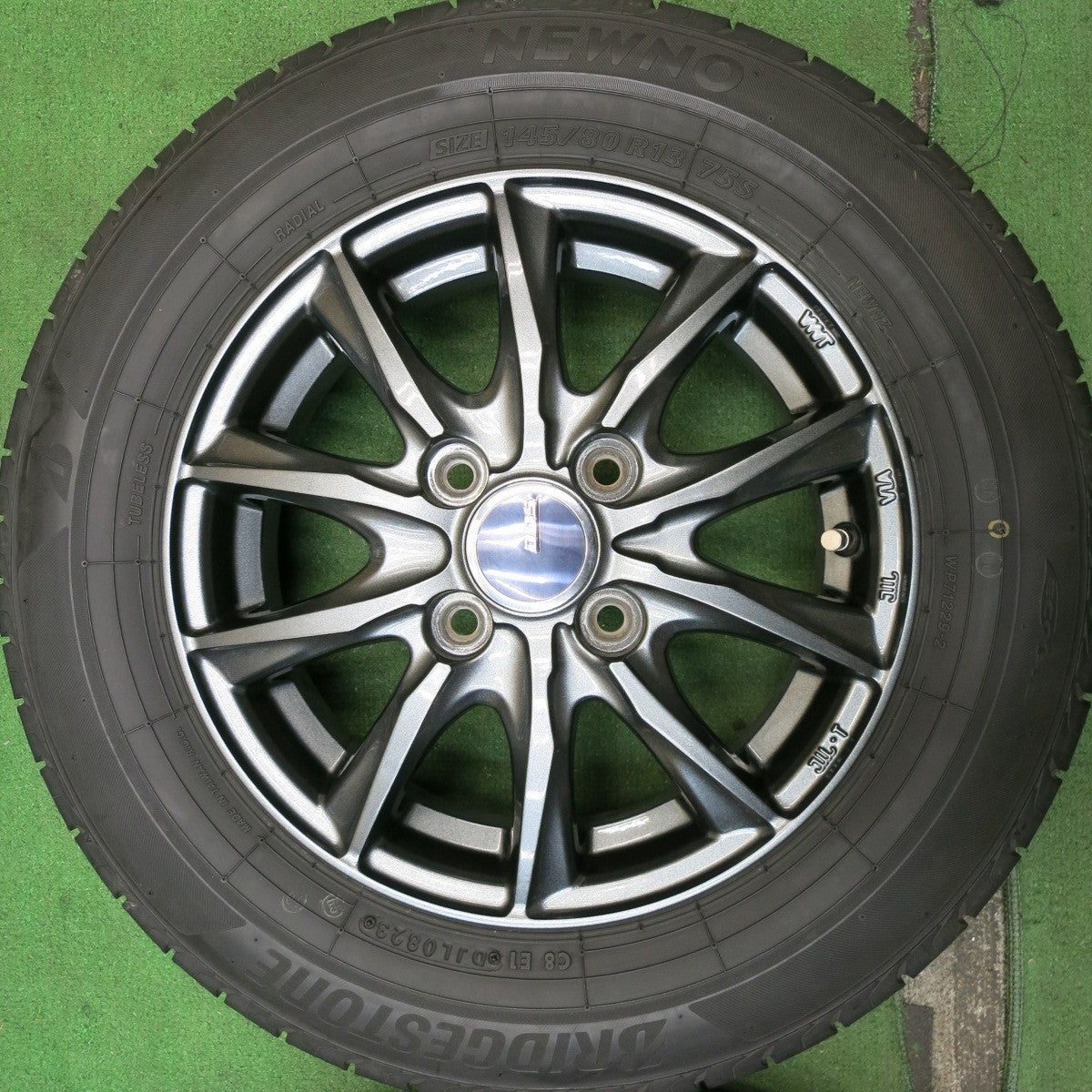 タイヤほぼ未使用!23年!キレイ★145/80R13 ブリヂストン NEWNO ニューノ D.O.S. DOS 13インチ PCD100/4H★5061309HAノ