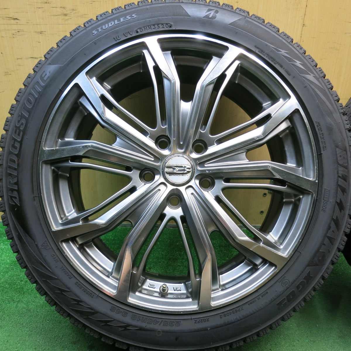 4本価格★BROCKEN DS25 235/45R18 スタッドレス ブリヂストン ブリザック XG02 ブロッケン 18インチ PCD114.3/5H★5070802HAス