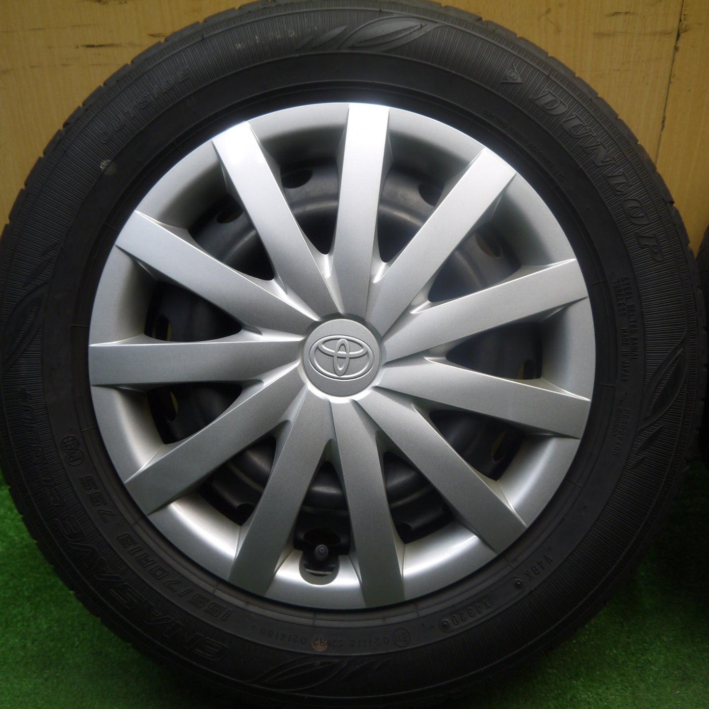 キレイ★トヨタ ピクシス エポック 純正 スチール 155/70R13 ダンロップ エナセーブ EC300+ 13インチ PCD100/4H★5092201Hノ