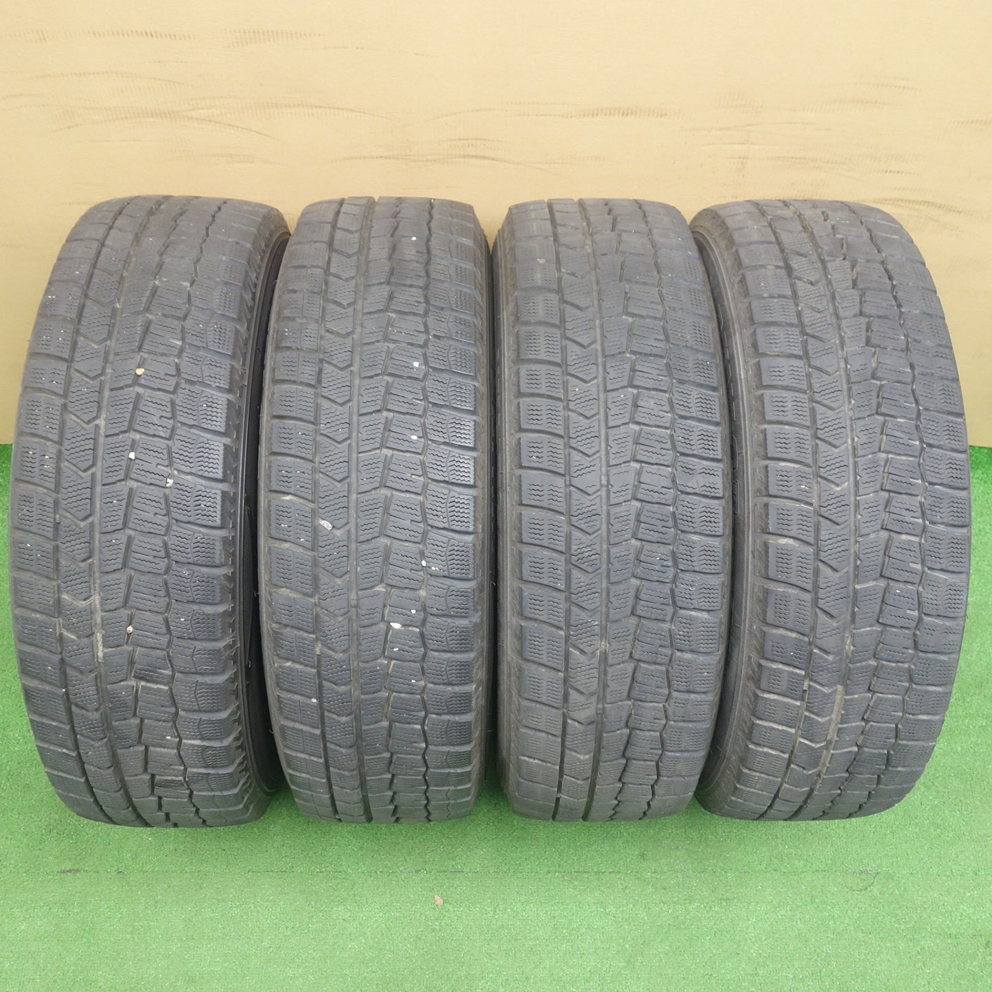 バリ溝!キレイ!9分★スタッドレス 195/65R16 ダンロップ ウインターマックス WM02 SEIN SS ザイン 16インチ PCD100/4H★6040502KTス