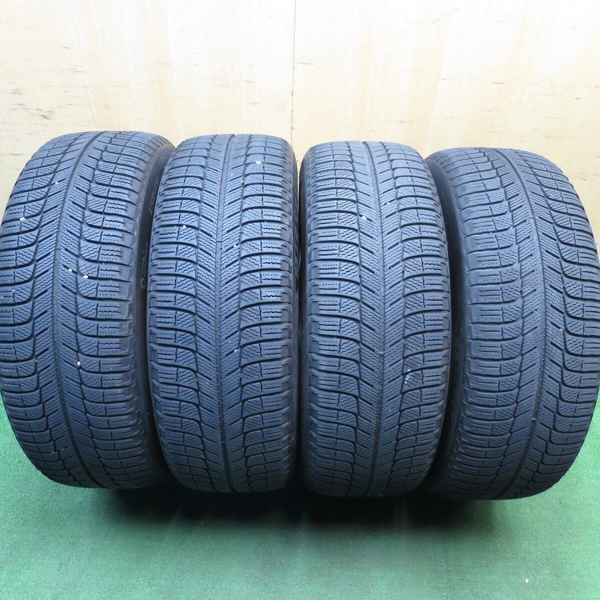 4本価格★日産 E52 エルグランド 等 純正 225/55R18 スタッドレス ミシュラン X-ICE3+ 18インチ PCD114.3/5H★5030704Hス