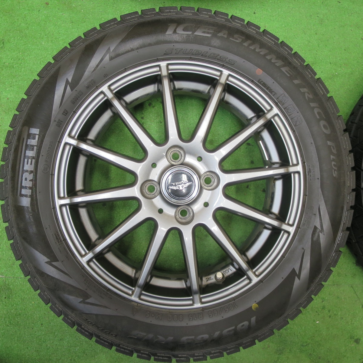 4本価格★スタッドレス 185/65R15 ピレリ アイスアシンメトリコ プラス TEAD テッド 15インチ PCD100/4H★5060404TTス