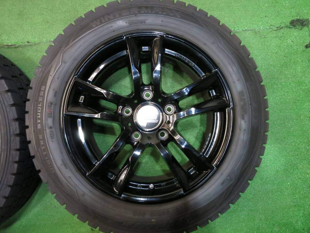 バリ溝!キレイ!9.5分以上★ミニ R60 クロスオーバー 等 KELLENERS sport 205/60R16 スタッドレス ダンロップ ウインターマックス WM01 ケレナーズ スポーツ 16インチ PCD120/5H★2121307Hス