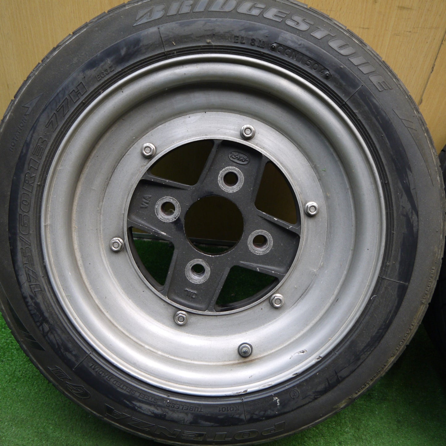 バリ溝!8.5分!2本★SSR SPEED STAR タナベ 175/60R13 ブリヂストン ポテンザ G3 13インチ スピードスター PCD114.3/4H★5070103Hノ