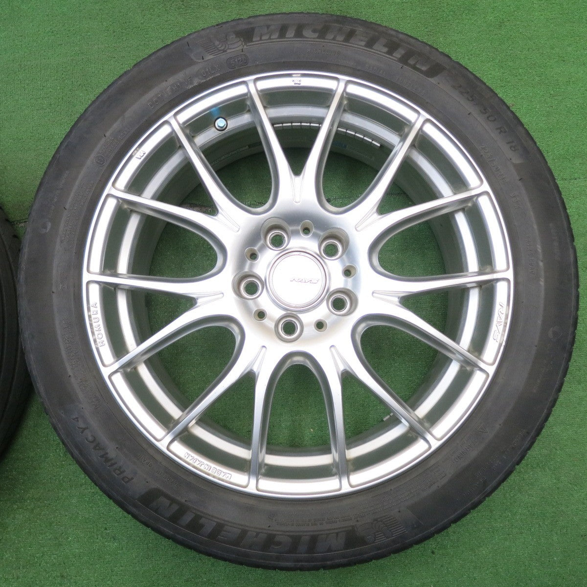 キレイ★RAYS HOMURA 2X7 PLUS 225/50R18 ミシュラン プライマシー4 レイズ ホムラ 2×7 プラス 18インチ PCD114.3/5H★5042302NJノ