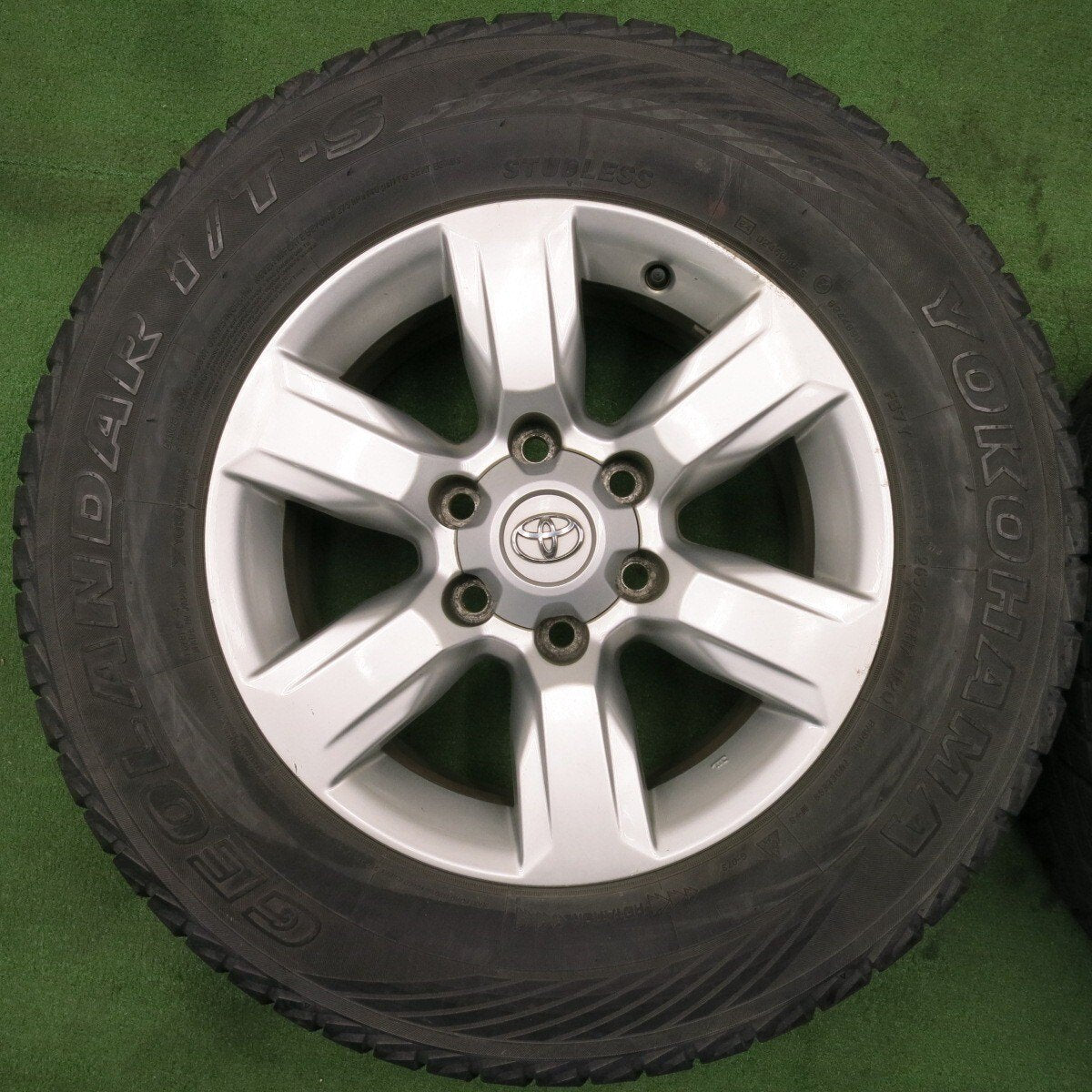 バリ溝!8.5分★トヨタ 150系 ランクル プラド 純正 265/65R17 スタッドレス ヨコハマ ジオランダー i/T-S 17インチ PCD139.7/6H★5012801NJス