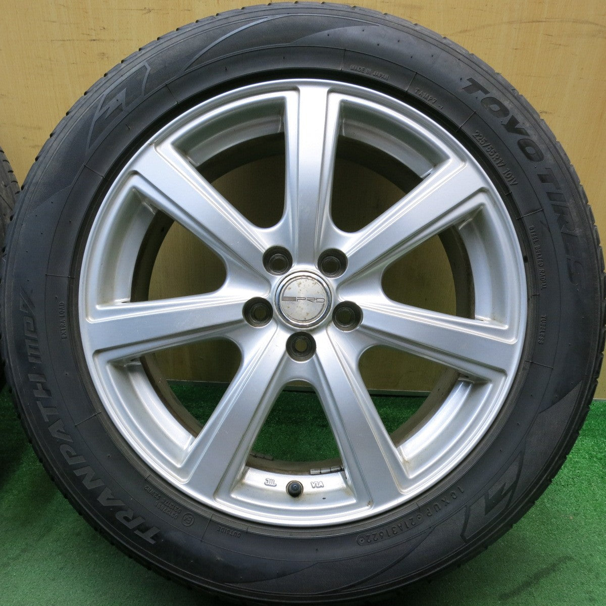 4本価格!22年★フォレスター 等 225/55R17 トーヨー トランパス MP7 PRD 社外 アルミ 17インチ PCD100/5H★5083001HAノ
