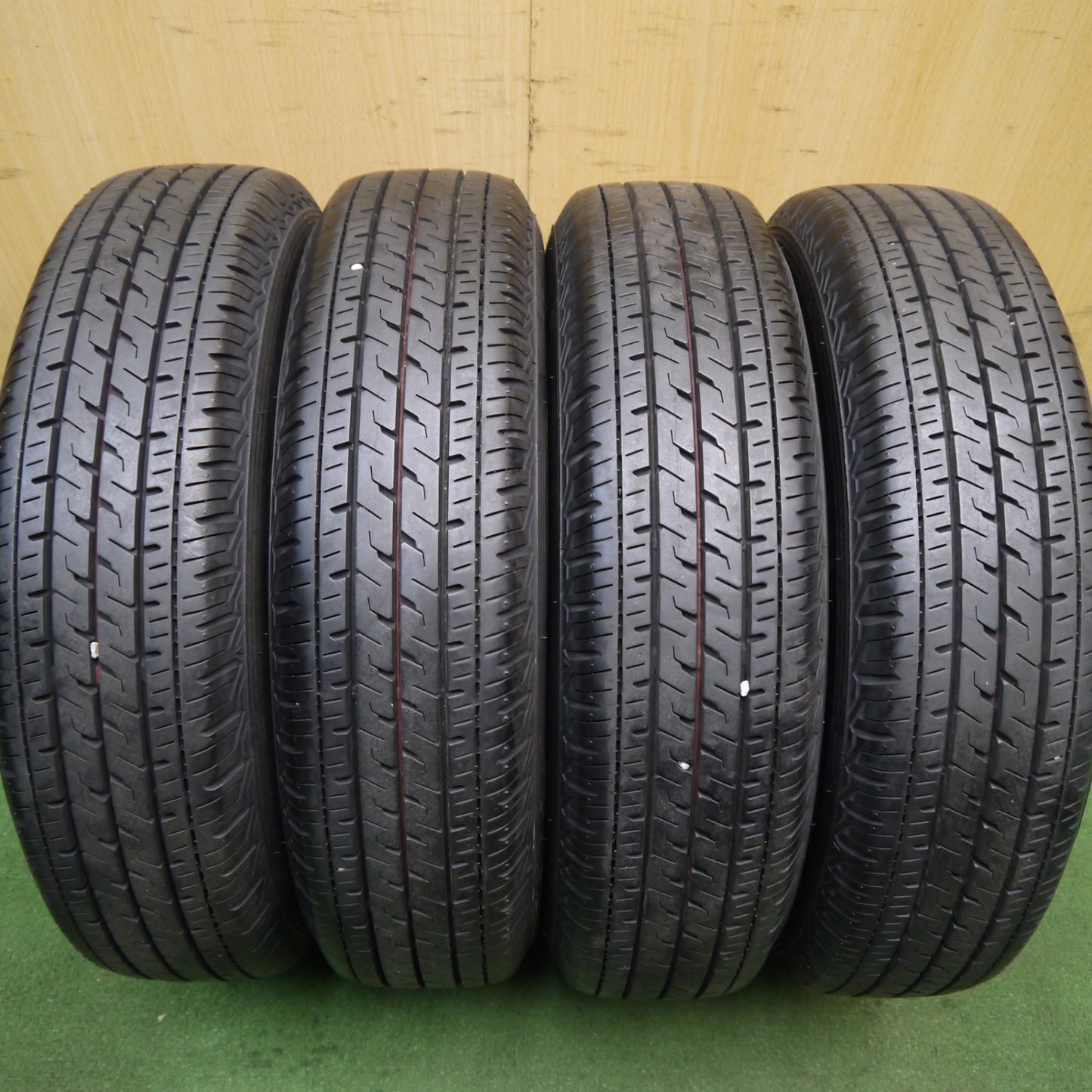 バリ溝!21年!9.5分以上★トラック 155/80R13 90/89N ブリヂストン エコピア R710 スチール ホイール 13インチ PCD170/6H★5070401Hノ