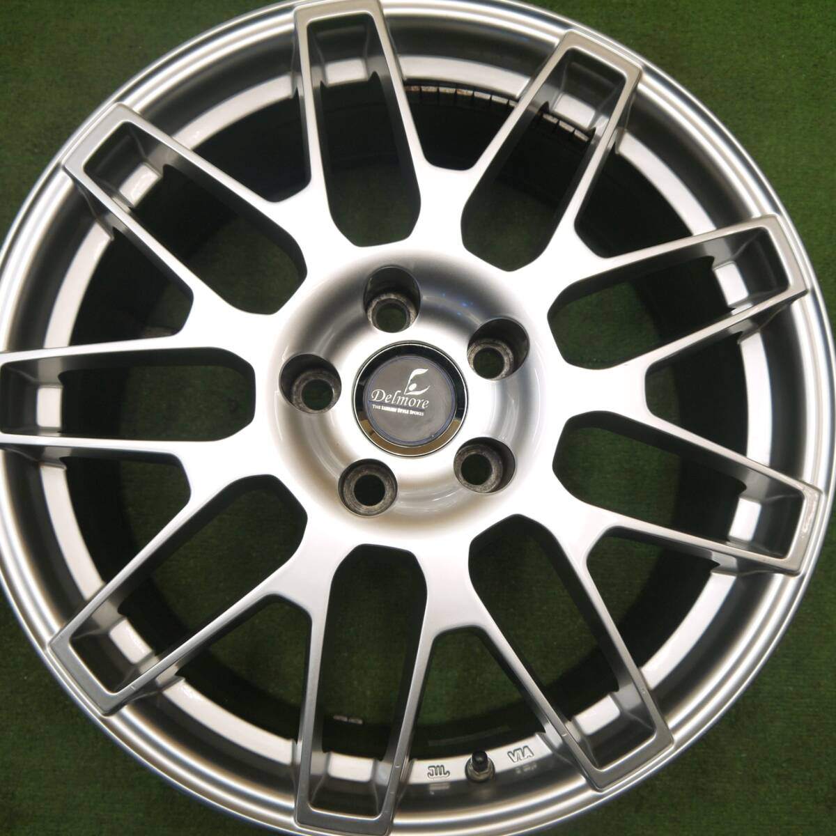 気圧センサー付 綺麗★レクサス 等 Delmore LC.S weds 18インチ デルモア ウェッズ ホイール 18×8J PCD114.3/5H★5040807Hホ