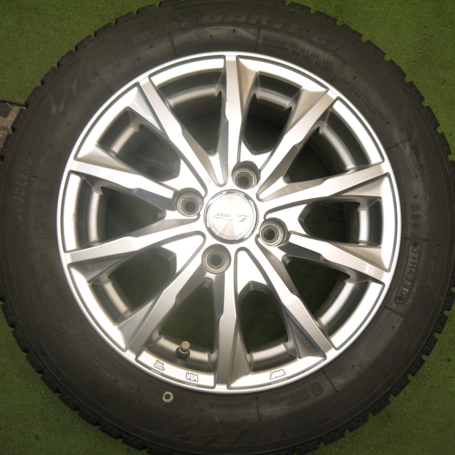バリ溝!キレイ!9.5分★スタッドレス 165/65R14 トーヨー ガリット GIZ JOKER ジョーカー 14インチ PCD100/4H★5072904Hス