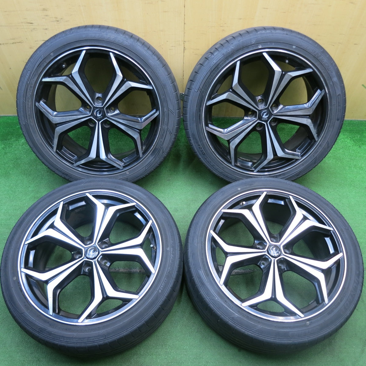 4本価格★WREST WS-7 245/45R20 ダンロップ SPスポーツマックス 050+ 20インチ ヴァレスト PCD114.3/5H★5062705AKノ